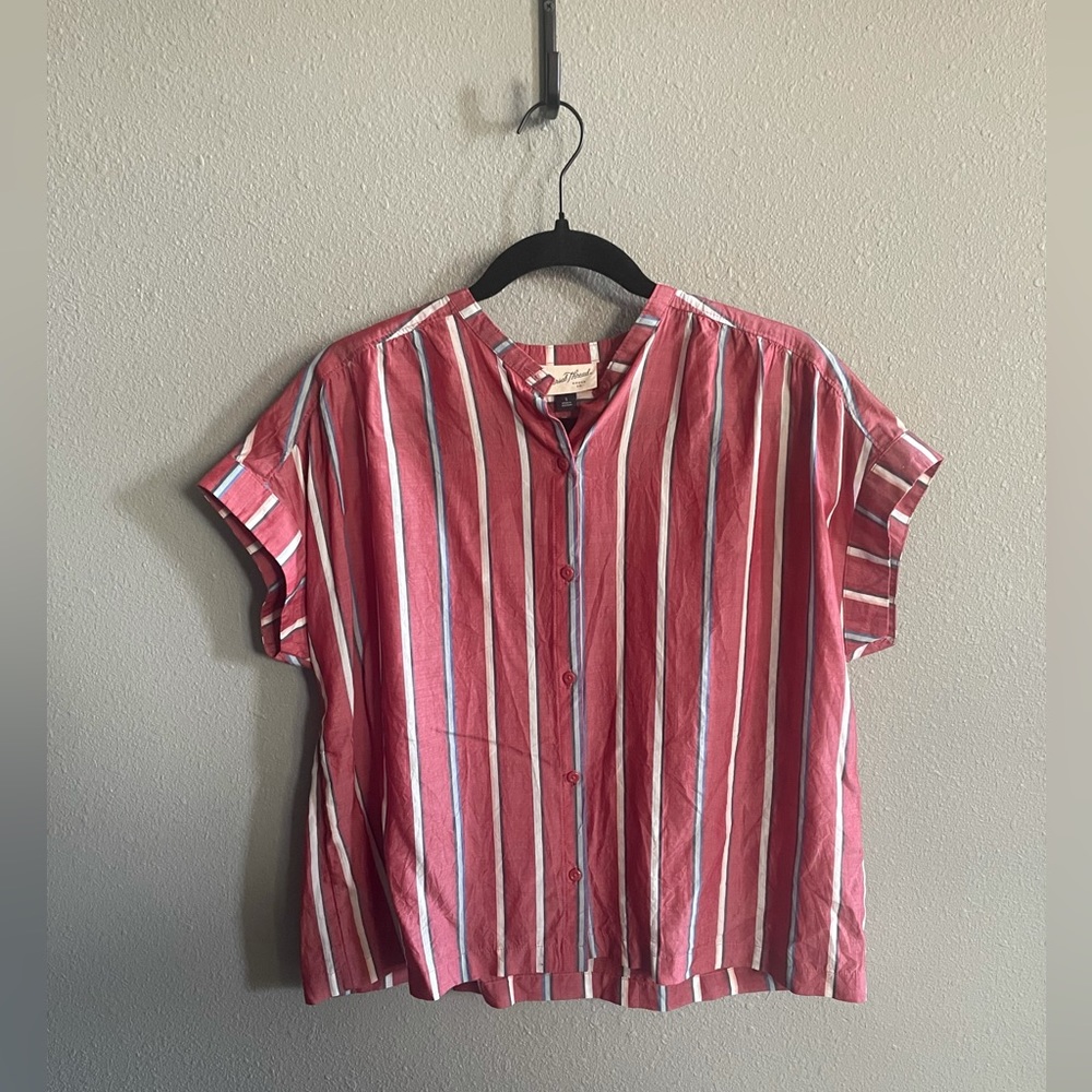 Womens S Button T-Shirt